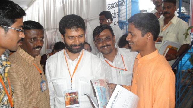 HJS members with BJP MLA from Chikmagalur
